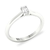 Thumbnail Image 3 of Diamond Solitaire Ring 1/4 ct tw Emerald-cut Platinum (SI2/I)