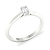Thumbnail Image 4 of Diamond Solitaire Ring 1/4 ct tw Emerald-cut Platinum (SI2/I)