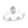 Thumbnail Image 1 of Diamond Solitaire Ring 3/4 ct tw Oval-cut 14K White Gold (SI2/I)
