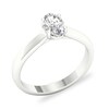 Thumbnail Image 3 of Diamond Solitaire Ring 3/4 ct tw Oval-cut Platinum (SI2/I)