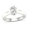 Thumbnail Image 0 of Diamond Solitaire Ring 1 ct tw Oval-cut 14K White Gold (SI2/I)