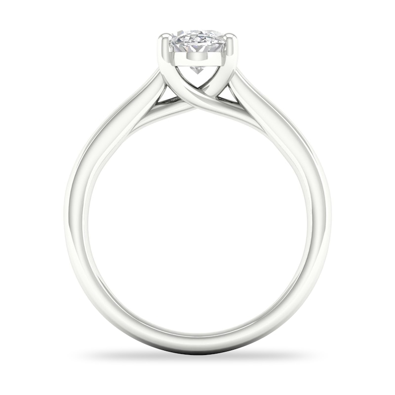 Diamond Solitaire Ring 1 ct tw Oval-cut 14K White Gold (SI2/I)