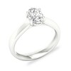 Thumbnail Image 4 of Diamond Solitaire Ring 1 ct tw Oval-cut 14K White Gold (SI2/I)