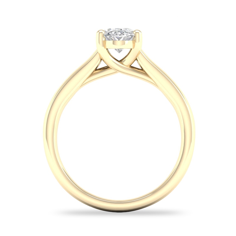Diamond Solitaire Ring 1 ct tw Oval-cut 14K Yellow Gold (SI2/I)