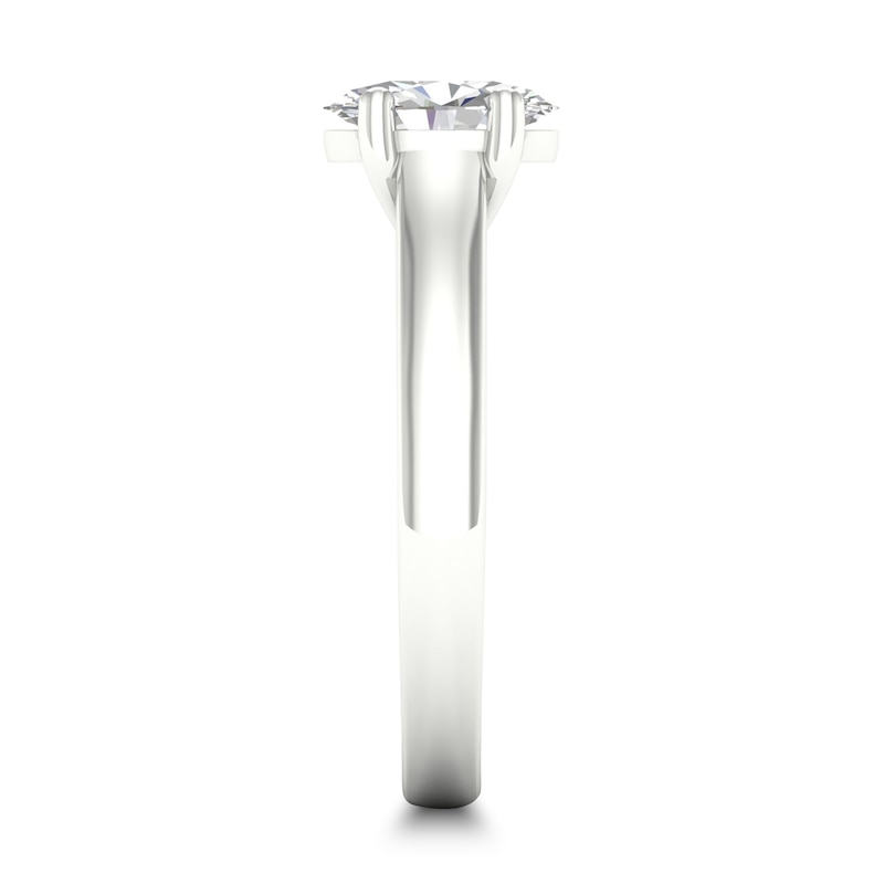 Diamond Solitaire Ring 1 ct tw Oval-cut Platinum (SI2/I)