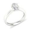 Thumbnail Image 4 of Diamond Solitaire Ring 1 ct tw Oval-cut Platinum (SI2/I)