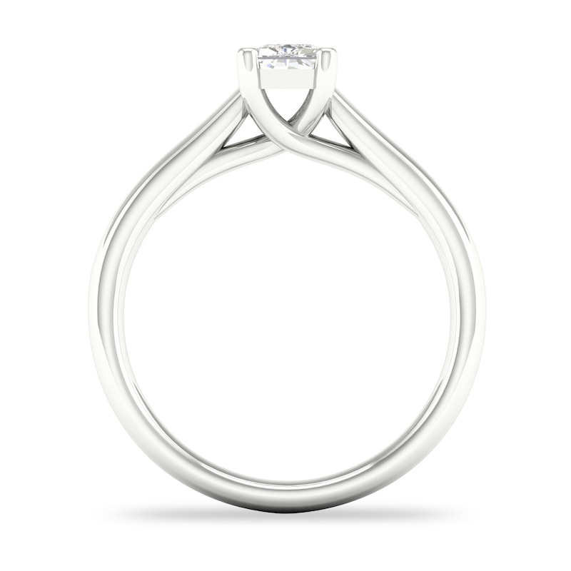 Main Image 3 of Diamond Solitaire Ring 3/4 ct tw Emerald-cut 14K White Gold (SI2/I)