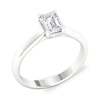 Thumbnail Image 3 of Diamond Solitaire Ring 1 ct tw Emerald-cut 14K White Gold (SI2/I)
