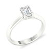 Thumbnail Image 3 of Diamond Solitaire Ring 1 ct tw Emerald-cut Platinum (SI2/I)