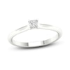 Thumbnail Image 1 of Diamond Solitaire Ring 1/6 ct tw Princess-cut 14K White Gold (SI2/I)