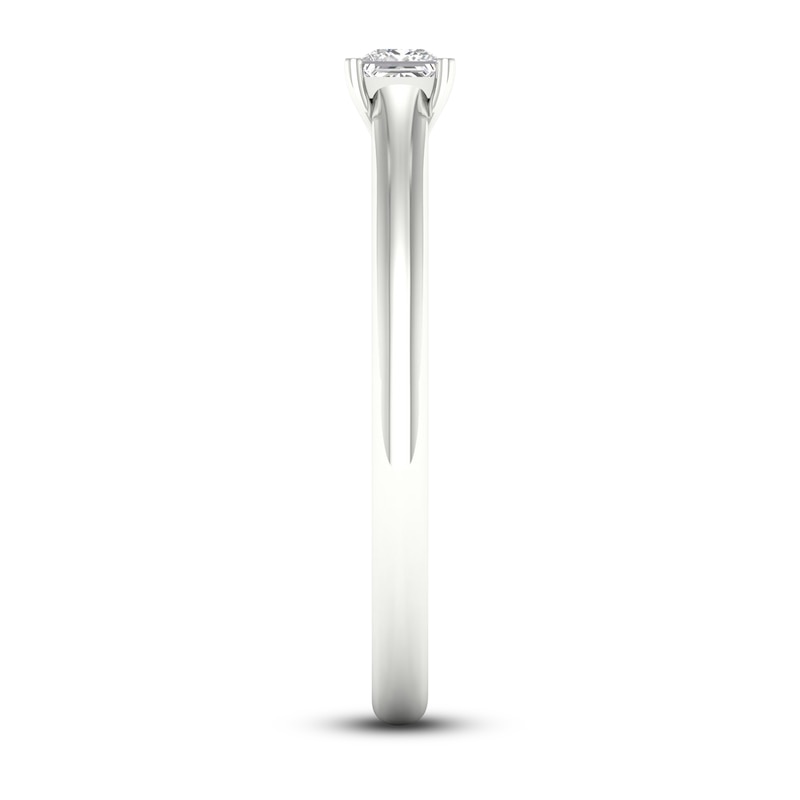 Main Image 4 of Diamond Solitaire Ring 1/6 ct tw Princess-cut 14K White Gold (SI2/I)