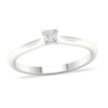 Thumbnail Image 0 of Diamond Solitaire Ring 1/6 ct tw Princess-cut Platinum (SI2/I)