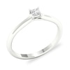 Thumbnail Image 3 of Diamond Solitaire Ring 1/6 ct tw Princess-cut Platinum (SI2/I)