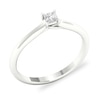 Thumbnail Image 4 of Diamond Solitaire Ring 1/6 ct tw Princess-cut Platinum (SI2/I)