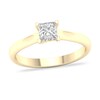 Thumbnail Image 0 of Diamond Solitaire Ring 3/4 ct tw Princess-cut 14K Yellow Gold (SI2/I)
