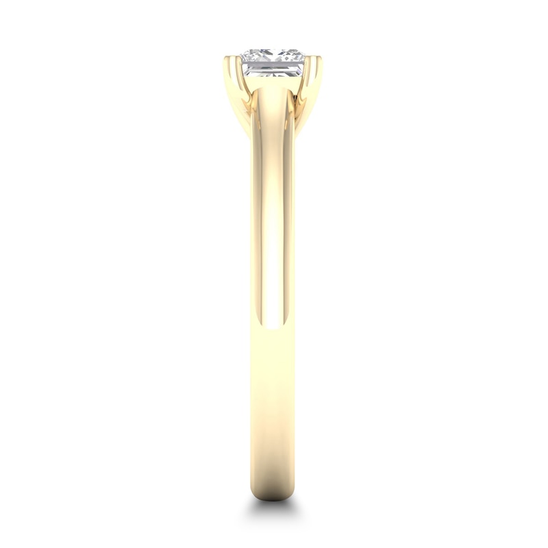 Diamond Solitaire Ring 3/4 ct tw Princess-cut 14K Yellow Gold (SI2/I)