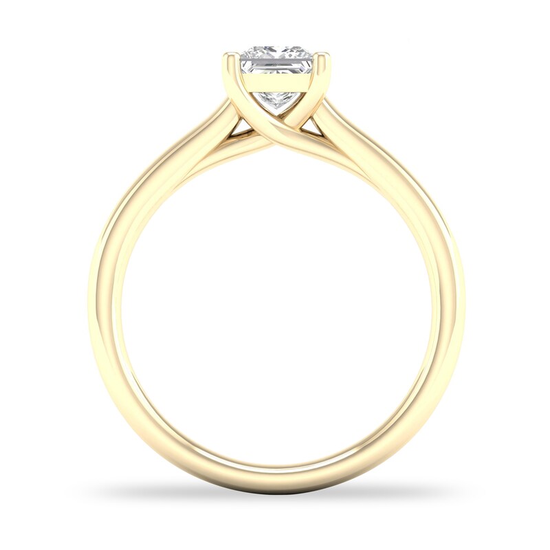 Diamond Solitaire Ring 3/4 ct tw Princess-cut 14K Yellow Gold (SI2/I)