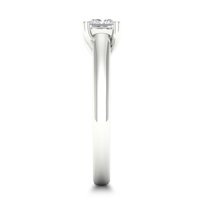 Main Image 2 of Diamond Solitaire Ring 1 ct tw Princess-cut 14K White Gold (SI2/I)