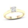 Thumbnail Image 1 of Diamond Solitaire Ring 1 ct tw Princess-cut 14K Yellow Gold (SI2/I)