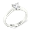 Thumbnail Image 3 of Diamond Solitaire Ring 1 ct tw Princess-cut Platinum (SI2/I)