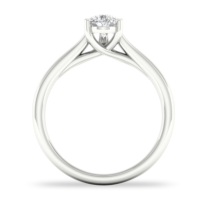 Main Image 3 of Diamond Solitaire Ring 3/4 ct tw Pear-shaped 14K White Gold (SI2/I)