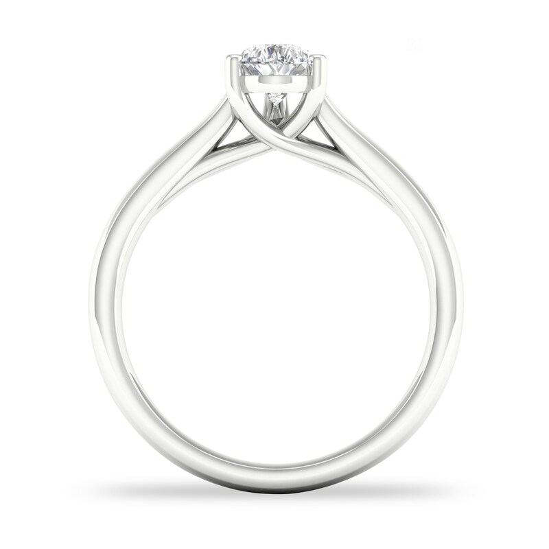 Main Image 3 of Diamond Solitaire Ring 3/4 ct tw Pear-shaped Platinum (SI2/I)