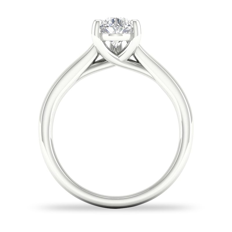 Diamond Solitaire Ring 1 ct tw Pear-shaped 14K White Gold (SI2/I)