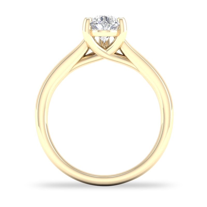 Diamond Solitaire Ring 1 ct tw Pear-shaped 14K Yellow Gold (SI2/I)