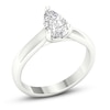 Thumbnail Image 0 of Diamond Solitaire Ring 1 ct tw Pear-shaped Platinum (SI2/I)
