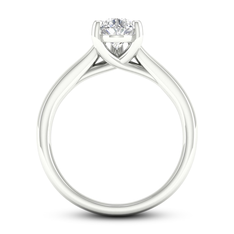 Diamond Solitaire Ring 1 ct tw Pear-shaped Platinum (SI2/I)
