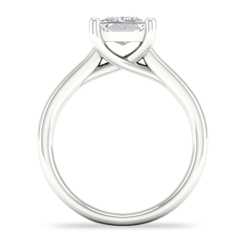 Main Image 3 of Diamond Solitaire Ring 2 ct tw Princess-cut 14K White Gold (I1/I)