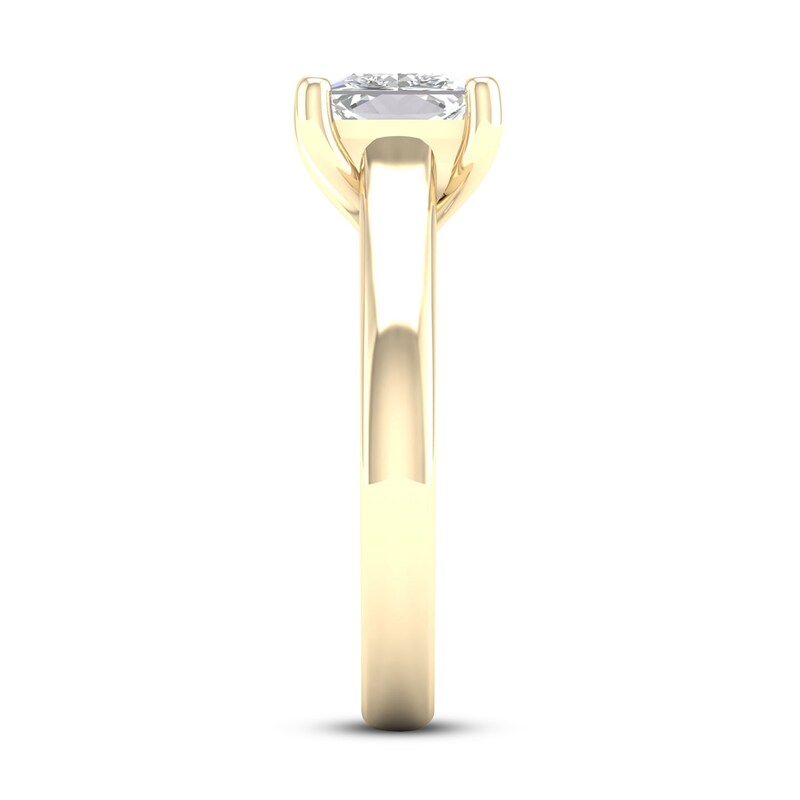Diamond Solitaire Ring 2 ct tw Princess-cut 14K Yellow Gold (I1/I)