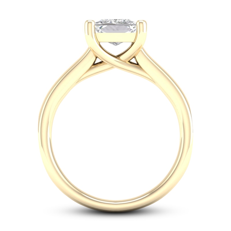 Diamond Solitaire Ring 2 ct tw Princess-cut 14K Yellow Gold (I1/I)