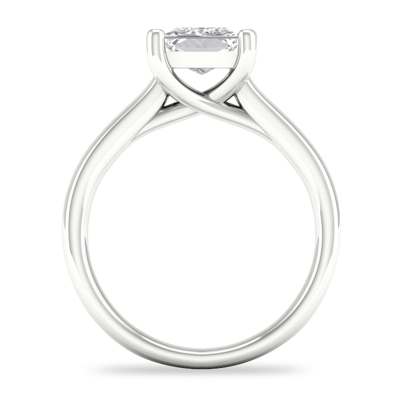 Diamond Solitaire Ring 2 ct tw Princess-cut Platinum (I1/I)