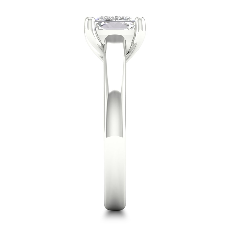 Main Image 2 of Diamond Solitaire Ring 2 ct tw Princess-cut 14K White Gold (I2/I)