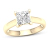 Thumbnail Image 1 of Diamond Solitaire Ring 2 ct tw Princess-cut 14K Yellow Gold (I2/I)