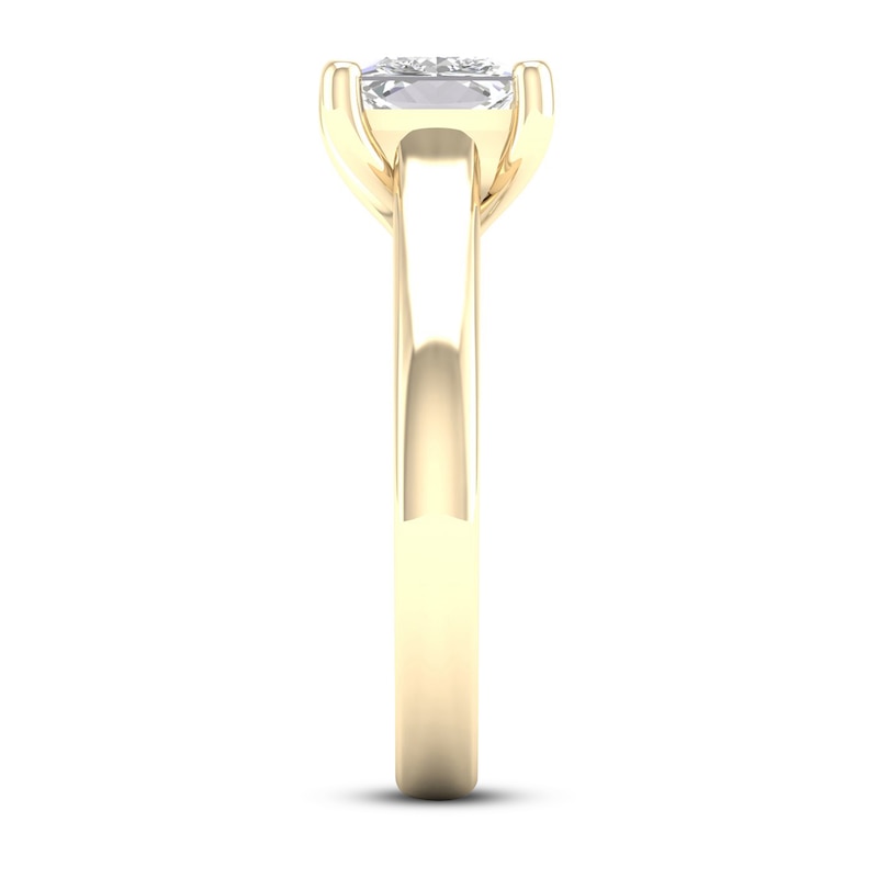 Main Image 2 of Diamond Solitaire Ring 2 ct tw Princess-cut 14K Yellow Gold (I2/I)