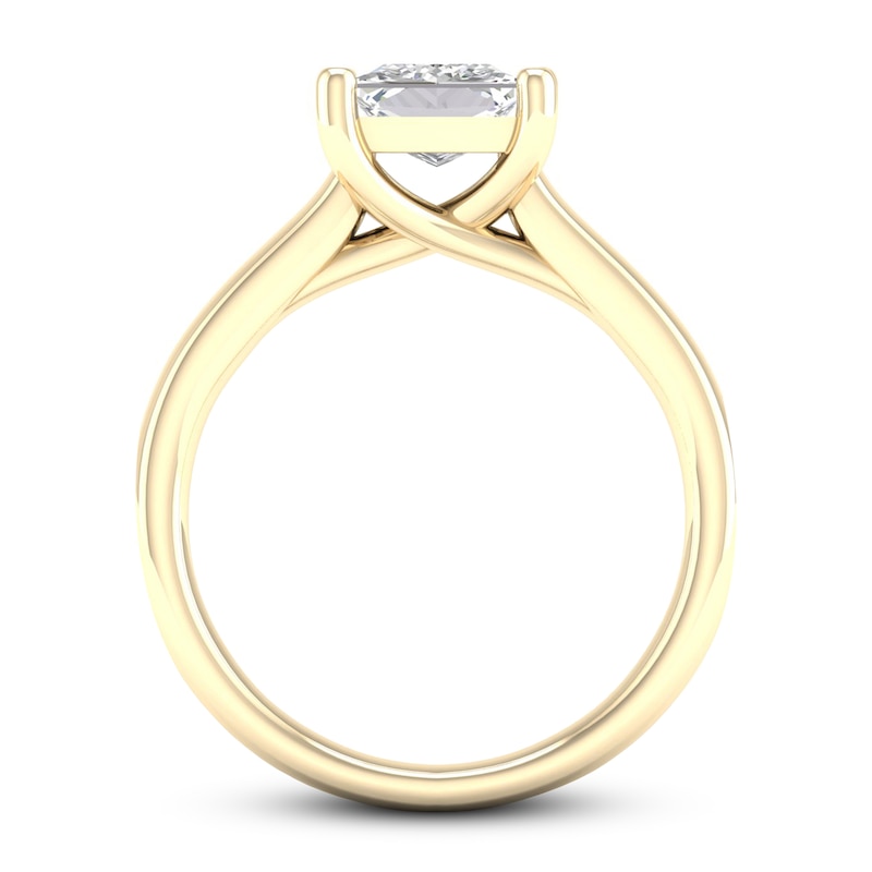 Main Image 3 of Diamond Solitaire Ring 2 ct tw Princess-cut 14K Yellow Gold (I2/I)
