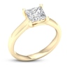 Thumbnail Image 4 of Diamond Solitaire Ring 2 ct tw Princess-cut 14K Yellow Gold (I2/I)
