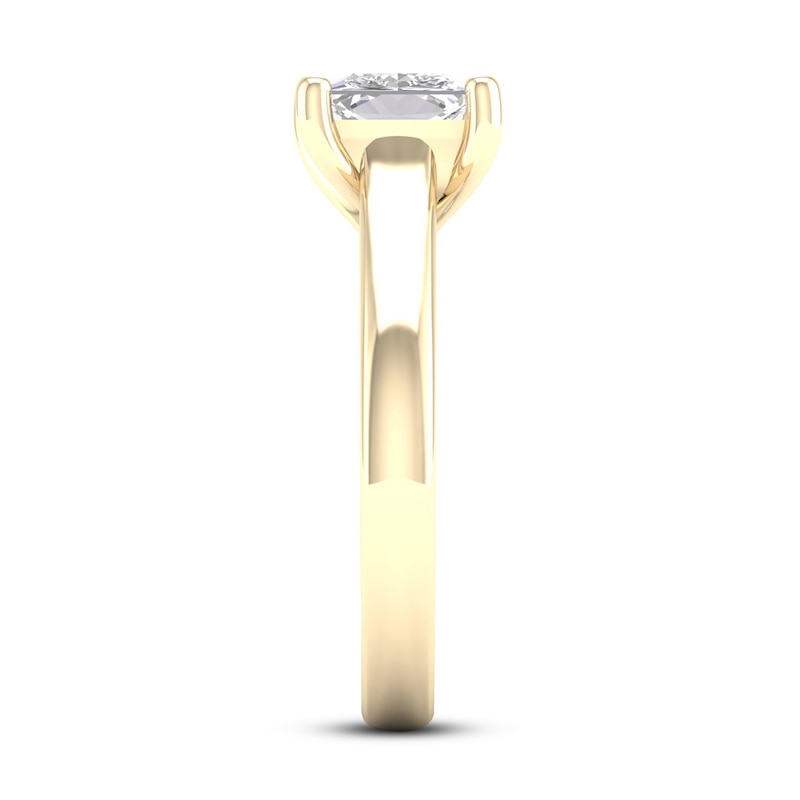 Main Image 2 of Diamond Solitaire Ring 2 ct tw Princess-cut 14K Yellow Gold (SI2/I)
