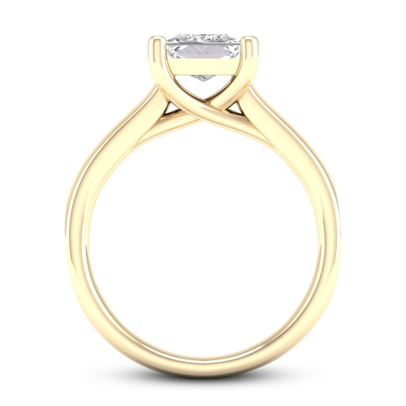 Main Image 3 of Diamond Solitaire Ring 2 ct tw Princess-cut 14K Yellow Gold (SI2/I)