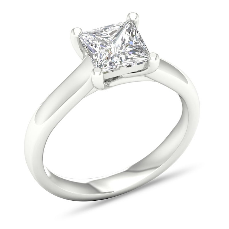 Main Image 4 of Diamond Solitaire Ring 2 ct tw Princess-cut Platinum (SI2/I)
