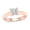 Thumbnail Image 1 of Diamond Solitaire Ring 1-1/4 ct tw Princess-cut 14K Rose Gold (I1/I)