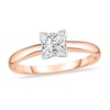 Thumbnail Image 0 of Diamond Solitaire Ring 3/8 ct tw Princess 14K Rose Gold (I1/I)