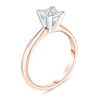 Thumbnail Image 1 of Diamond Solitaire Ring 3/8 ct tw Princess 14K Rose Gold (I1/I)