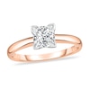 Thumbnail Image 0 of Diamond Solitaire Ring 5/8 ct tw Princess 14K Rose Gold (I1/I)