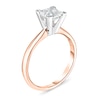 Thumbnail Image 1 of Diamond Solitaire Ring 5/8 ct tw Princess 14K Rose Gold (I1/I)