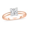 Thumbnail Image 0 of Diamond Solitaire Ring 3/4 ct tw Princess 14K Rose Gold (I1/I)