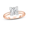 Thumbnail Image 1 of Diamond Solitaire Ring 1-1/3 ct tw Princess 14K Rose Gold (I2/I)