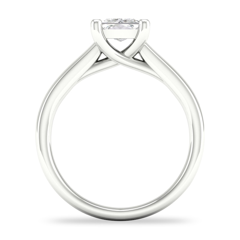 Main Image 3 of Diamond Solitaire Ring 1-1/4 ct tw Princess-cut Platinum (I1/I)